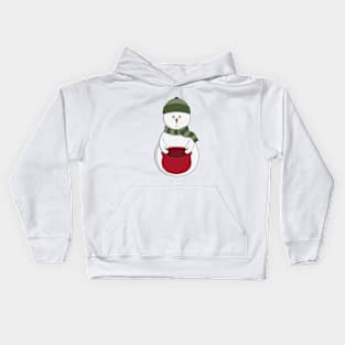 Bored Snowman Kids Hoodie